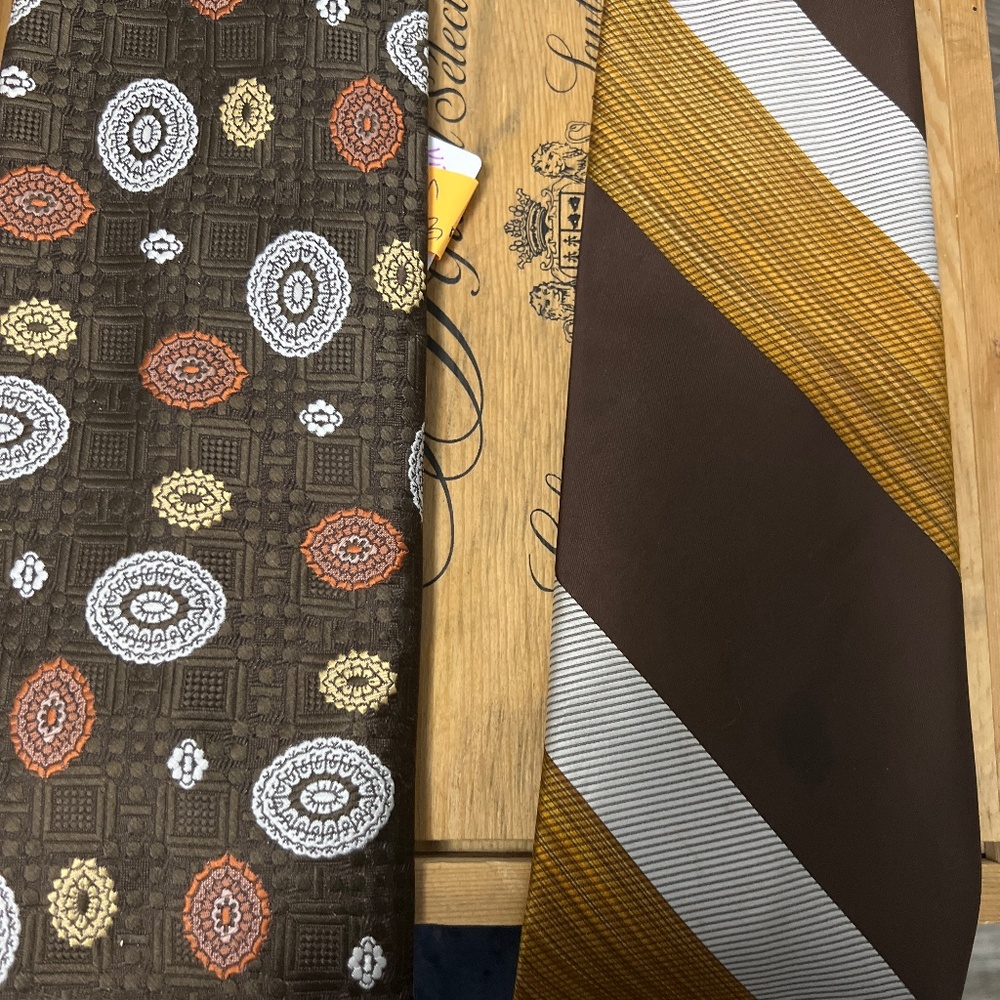 1960/70 vintage ties set of 2